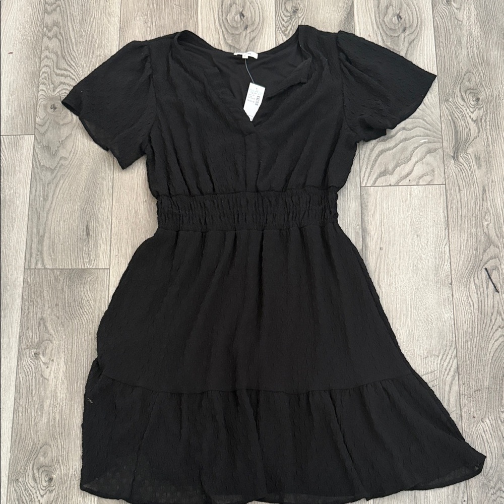 Maurices Black Short Sleeve Dress